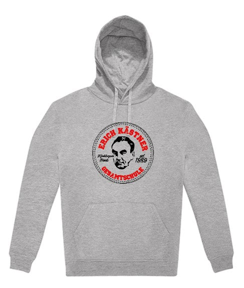 Erich Kästner Herren Hoodie BCWG008 Sport Grey (Heather) (bedruckt)