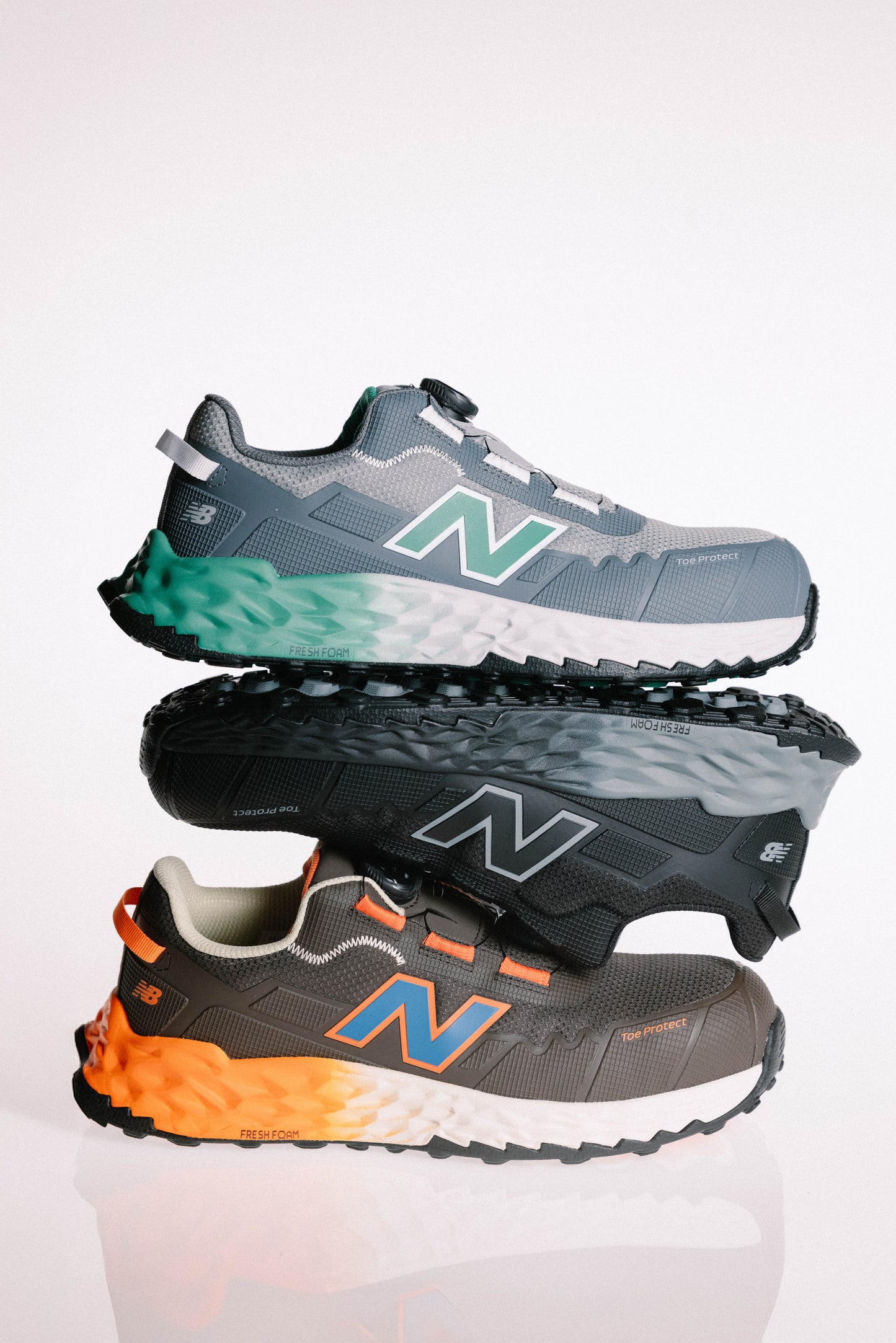 New Balance Cremorne BOA, S3 Sicherheitsschuh ESD HRO FOe, schwarz / grau, Weite 2E, EN ISO 20345