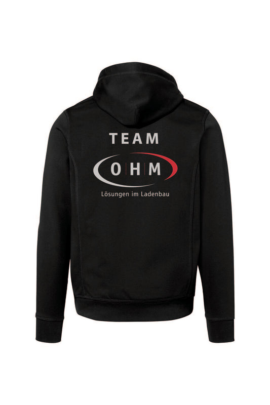 OHM Hakro Unisex Hoodiejacke Mikralinar No.455 (bedruckt)