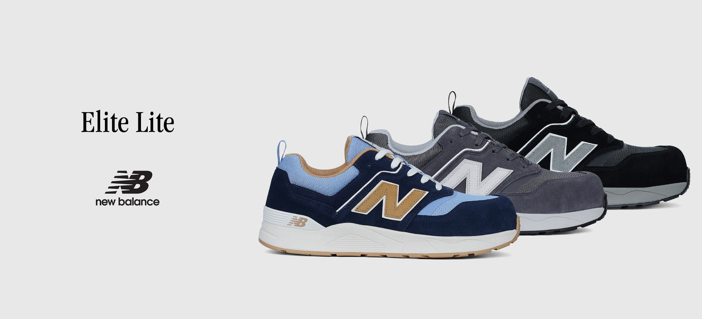 New Balance Elite Lite, Sicherheitsschuh S1P S1 ESD HROe, S1 PL HRO FO SC SR, schwarz / grau