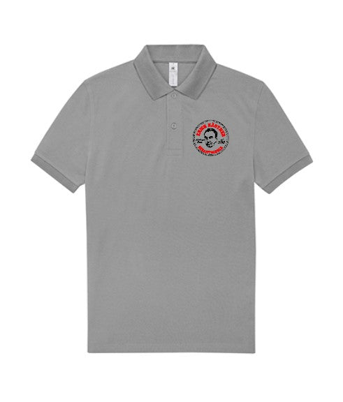 Erich Kästner Herren Polo BCPU426 Sport Grey (Heather) (bedruckt)