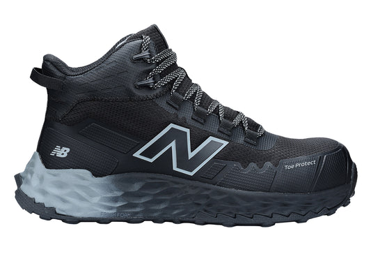 New Balance Cremorne Mid, S3 Sicherheitsstiefel ESD HRO FO, schwarz / grau, Weite 2E, EN ISO 20345