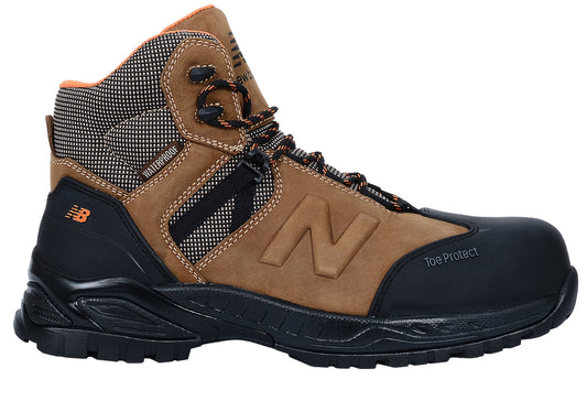 New Balance Allsite, Sicherheitsstiefel S3 SRC FO WR/WRU, rustic brown / schwarz, S3 WR SRC, EN ISO 20345