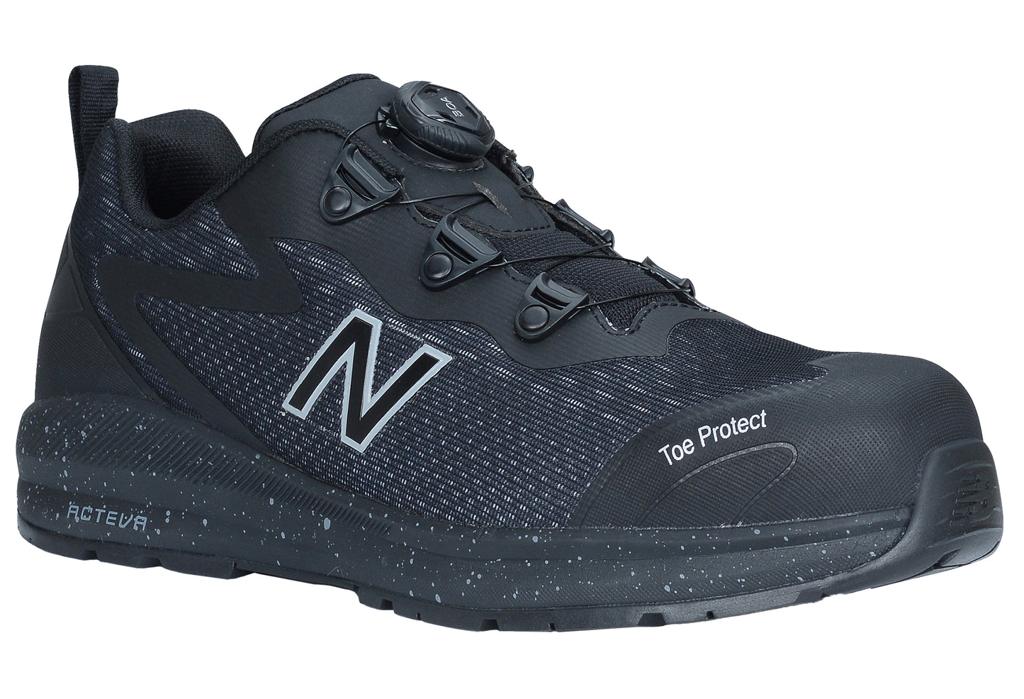 New Balance Logic BOA, Sicherheitsschuh S1P S1 ESD HROe, S1 PL SR FO HRO, schwarz / orange